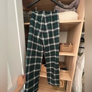 Brandy Melville Plaid flare pant